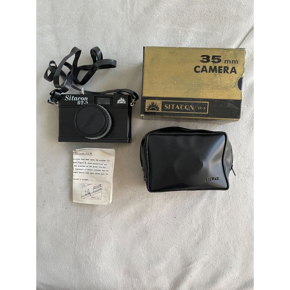 Sitacon ST-3 35mm Film Camera With Original Box Pouch & Instruction Manual